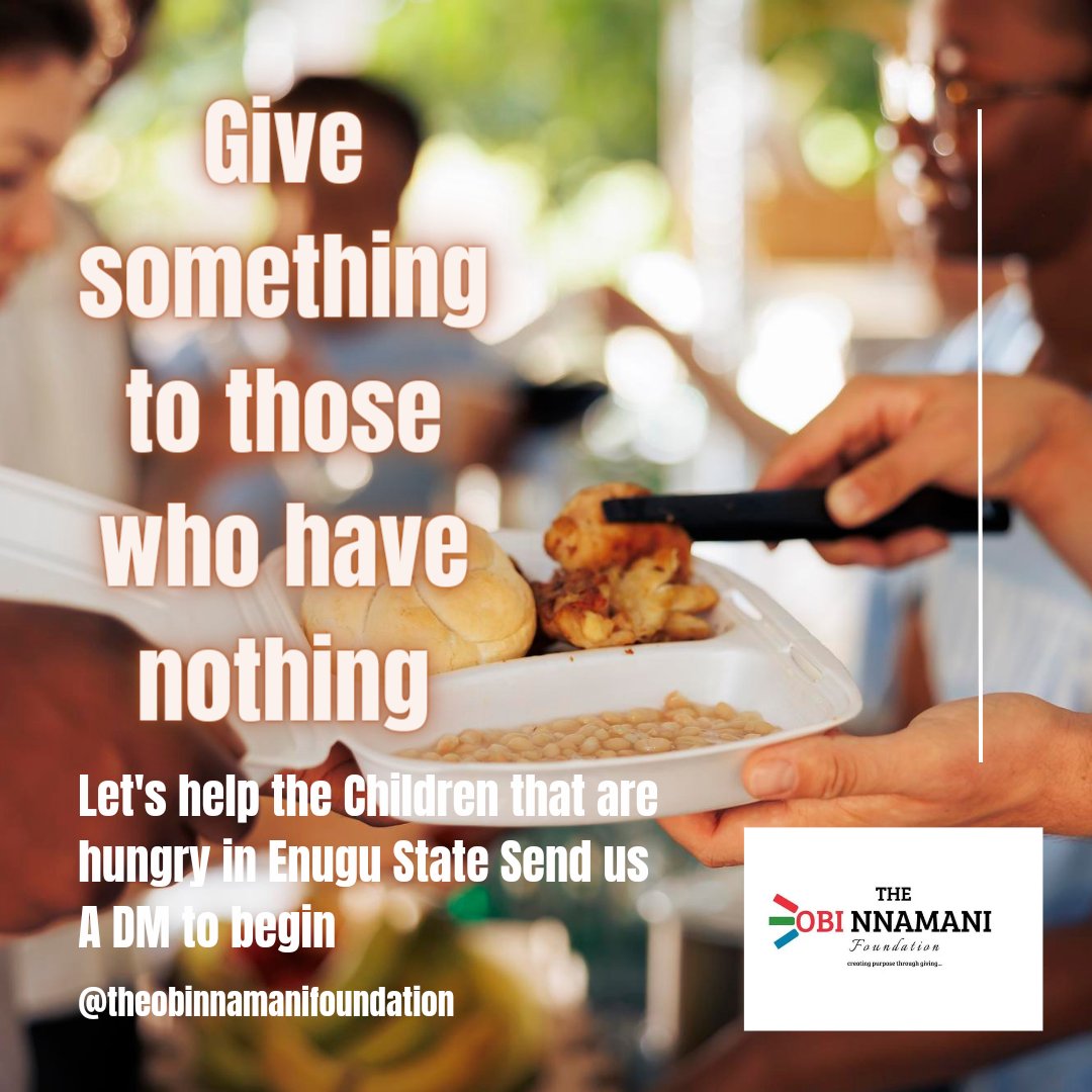 ThOBNFoundation's tweet photo. Hunger can be reduced if we come together and make our voice heard by donating to the children in need. And this December, we are starting with Enugu State.
So don't be quiet, make your voice heard by sending your donations today to https://t.co/vyN94hY9X7