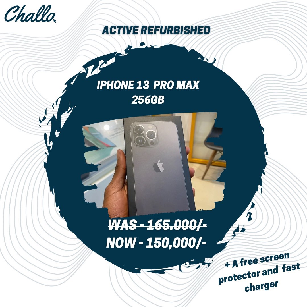 challotech's tweet photo. Elevate your mobile experience with the iPhone 13 Pro Max. Unleash its powerful camera system and incredible performance. 📸⚡ #iPhone13ProMax #PhotographyMaster #ChalloTechDeals #BlackNovember #TechParadise https://t.co/qiFd5dF1ME