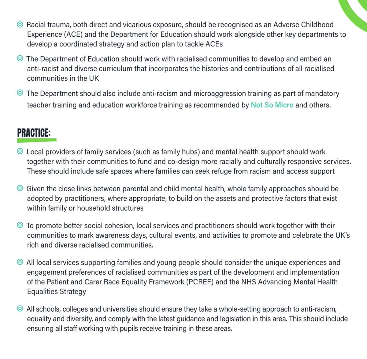 This briefing finds that racism has far-reaching impacts on parents, their children, and the relationships between them. Both past and present experiences of racism can affect mental health across generations of a family: A constant battle buff.ly/3Sw3sEv TY @centreformh