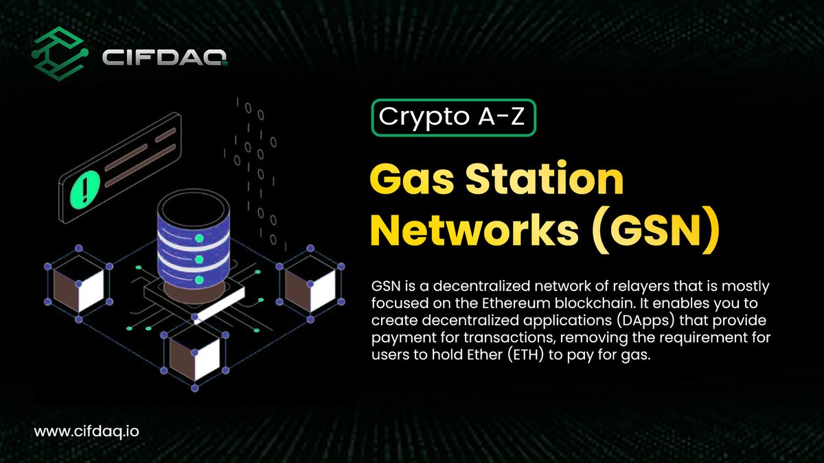 cifdaq's tweet photo. Pumping up the #crypto knowledge!
Today's 'G' in our A-Z series is bound to fuel your #blockchain knowledge!
Let's explore #GasStationNetwork 👇
#GasFees #cryptoconvert https://t.co/nxaTgyxPFe