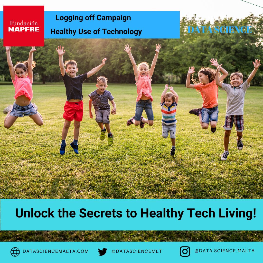DataScienceMlt's tweet image. 🌈 Unlock the Secrets to Healthy Tech Living! 📱💡

Welcome to the world of responsible tech use, backed by the Data Science Malta initiative and generously funded by Foundacion Mapfre. 🌐

 #HealthyTechLiving #DataScienceMalta #FoundationMapfre