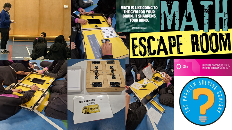 edengirlsslough's tweet photo. Key stage three pupils work together as a team on their numeracy skills to crack codes and mysteries during their Maths Escape Room event with our good friends from @problemsolveit. #Numeracy #TeamWork #CrackingCodes #LearningMadeFun #PersonalDevelopment https://t.co/56Dikzxb6U