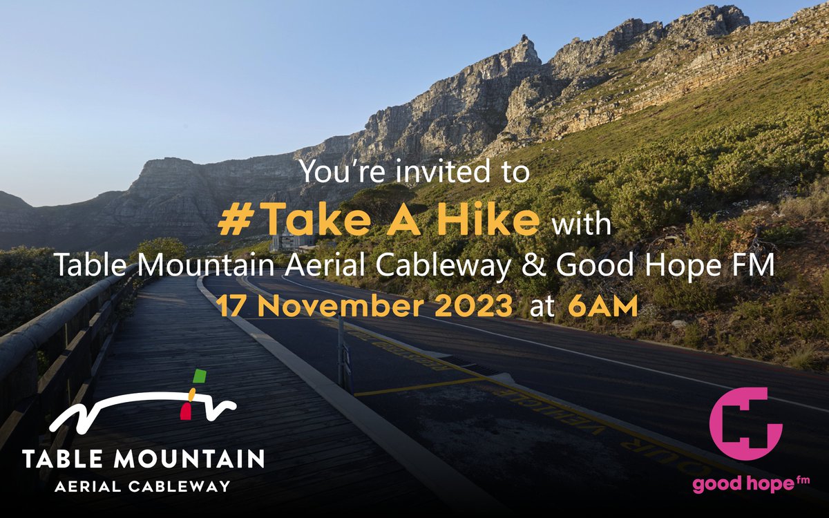 You're invited to #TakeAHike with TMACC! 🚡🚡 Did you know that on 17 November 2023, South Africans – along with the rest of the world – celebrate #TakeAHike Day? 🧗 Register on link, rally up your troops, and join us as we #TakeAHikeWithTableMountain! forms.gle/qud71Rwq7qX6m7…
