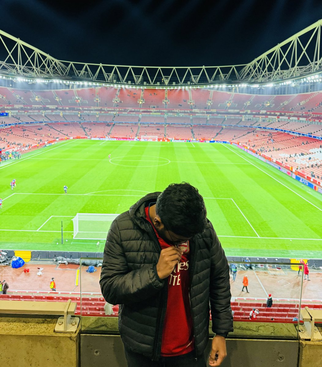 Been to the Emirates Stadium 18 times, but yesterday’s night felt different ❤️