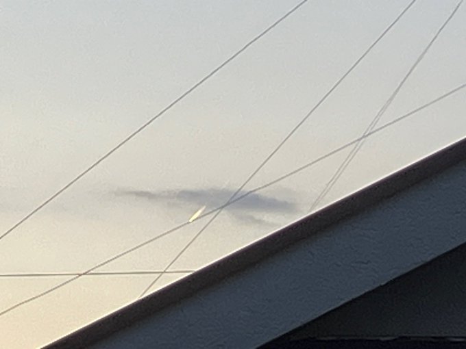 流れ星が見えました!