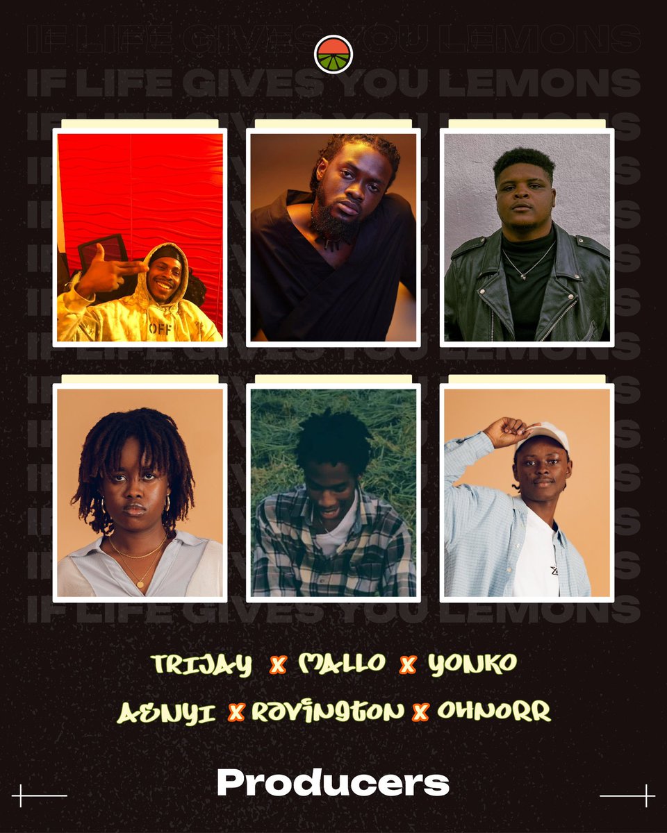 IF LIFE GIVES YOU LEMONS is not just an album; it's a boundless odyssey through emotions, a celestial journey through music's infinite cosmos, a magical journey through emotions, experiences, and stories.
<a href="/trijaythegod/">Selektah⚡️</a> <a href="/mallothegod/">Cracker Mallo</a> <a href="/aenyi_/">AENYI</a> <a href="/ravingt0n/">R.</a> <a href="/Ohnorrrrr/">Ø</a>