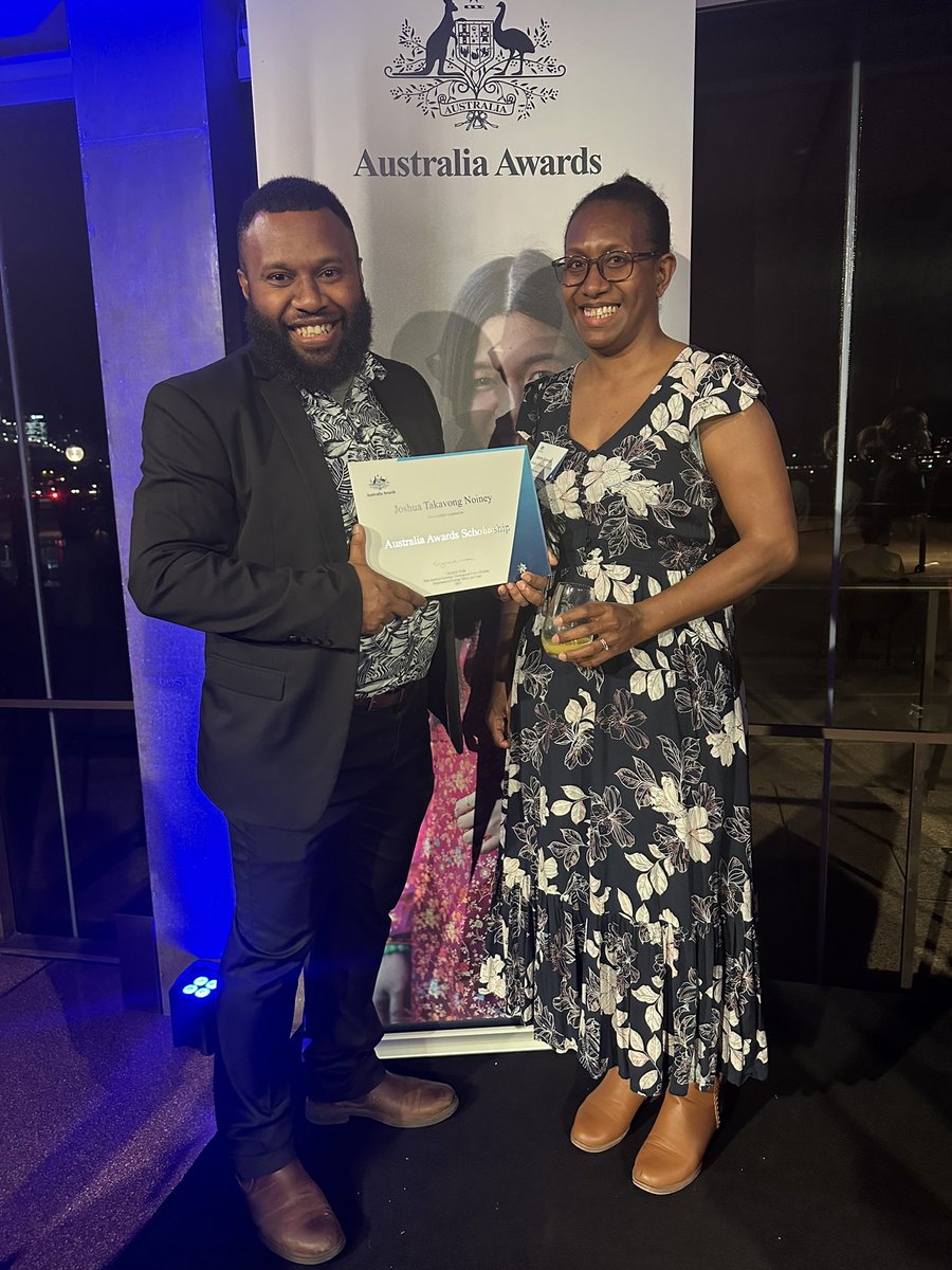 I am grateful to have been afforded the opportunity to study in Australia by <a href="/ACIARAustralia/">ACIAR</a> as a John Allwright Fellowship Scholar, <a href="/AustraliaAwards/">Australia Awards</a>, <a href="/AquacultureUNSW/">UNSW Aquaculture</a>, <a href="/ANSTO/">ANSTO</a> and the NFA of Papua New Guinea. Blessed also to have my wife present.