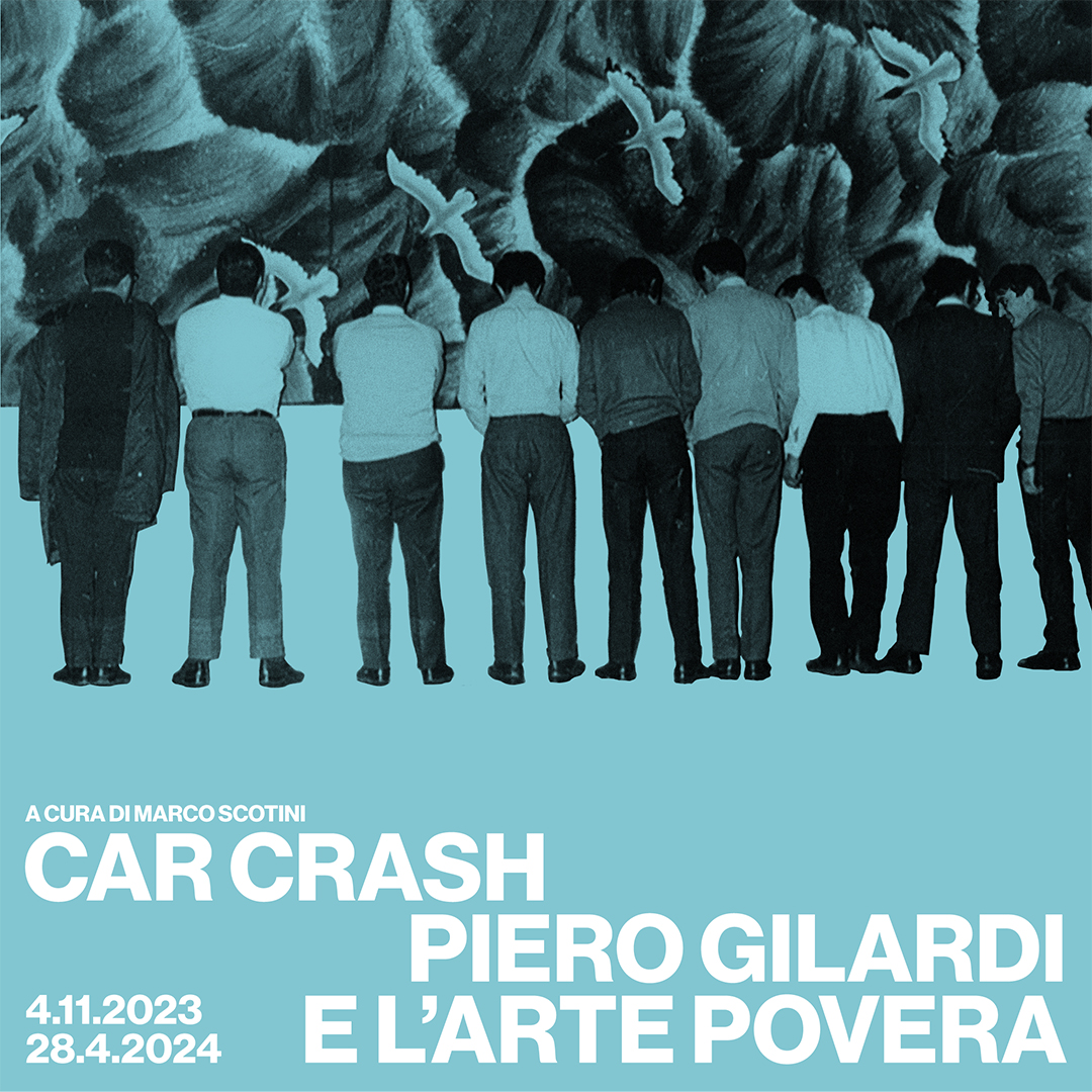 Vi aspettiamo il venerdì dalle 15 alle 18, sabato e domenica dalle 12 alle 19, per vedere la mostra "Car Crash. #PieroGilardi e l'arte povera"