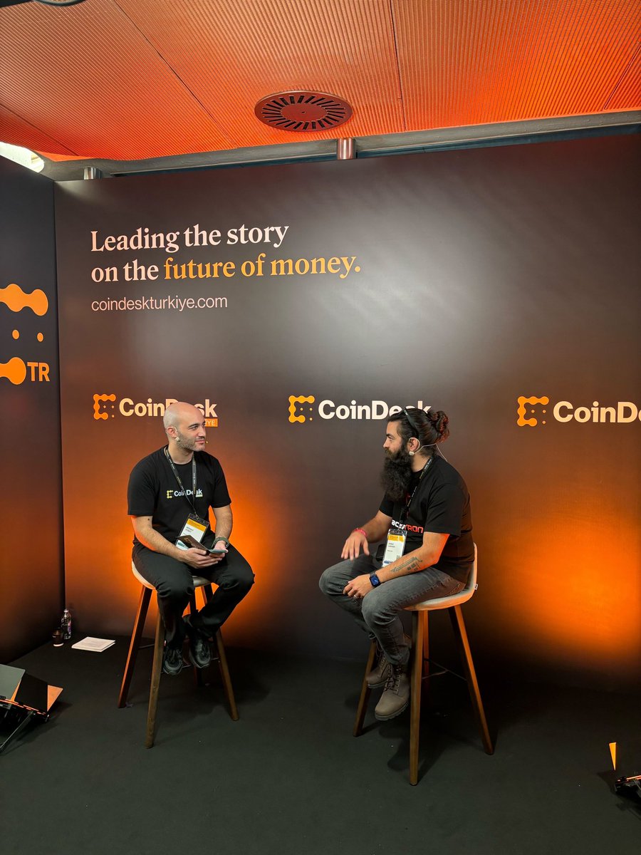 MrMinter_eth's tweet image. Talking to @CoinDeskTurkiye about the #HackaTRON and our experience so far in Istanbul for #BinanceBlockchainWeek 

(Spoiler: it’s been AWESOME - from the welcoming local community to the delicious food, coffee, and tea!)