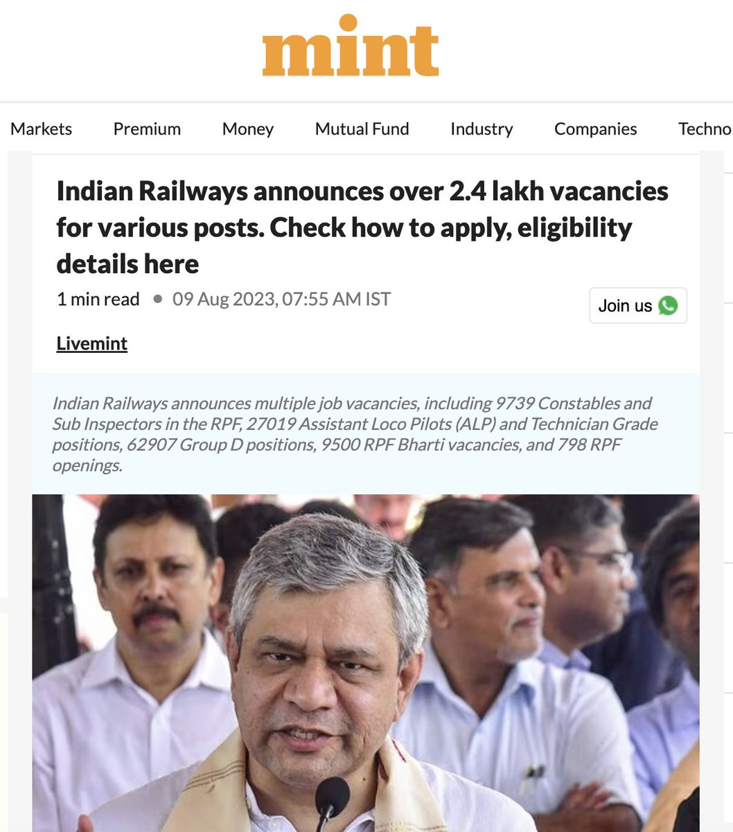 KaliMoumita's tweet photo. 56 inches has only mission,
Bajate raho
ACCHHE DIN ke bhashan!!
Berojgari nahi, Berojgaro ko hathao,
AMBANI bachao, ADANI bachao...
#Railway_New_Vacancy
Isn't na @narendramodi ji??
What would you say @AshwiniVaishnaw @RailMinIndi??
#Railway_New_Vacancy https://t.co/nEVzG7atr1