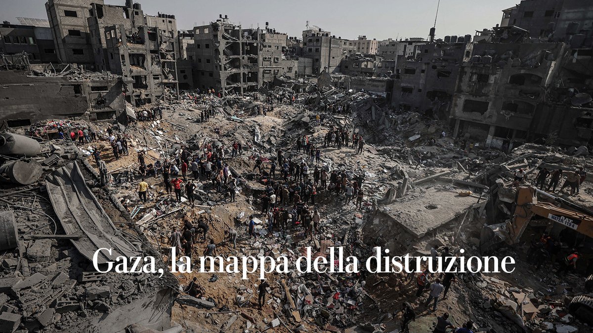 Verified and geolocated footage from Gaza finds consistency with satellite data of the distruction in the strip. We mapped the impact of one month of war in this work for @repubblica with @gabriella_roux @paolacip @DanieleRaineri 

lab.repubblica.it/2023/attacco-g…