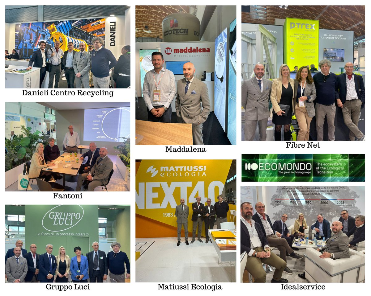 Il dg di #Confindustria #Udine <a href="/dgMNencioni/">Michele Nencioni</a>, l'assessore regionale Infrastrutture e territorio Cristina Amirante, il pres e dg COSEF Claudio Gottardo e Roberto Tomé,, hanno visitato a #Rimini gli stand delle aziende associate partecipanti a “<a href="/Ecomondo/">Ecomondo</a>: The Green Technology Expo”