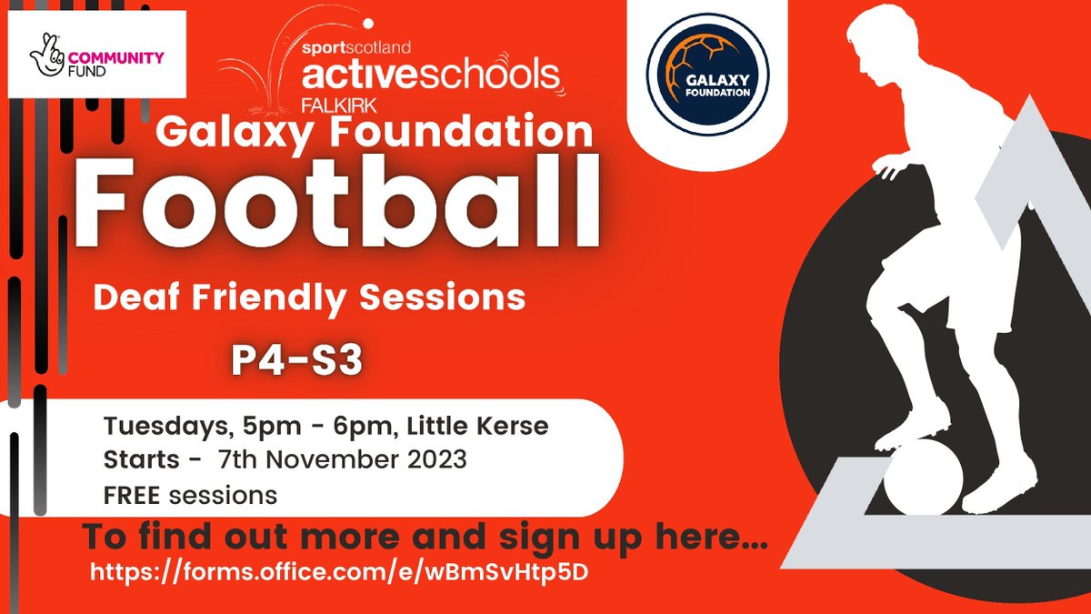 TomElli07858282's tweet photo. We have Kicked off our Deaf Friendly football sessions @LittleKerse Come along and join in the fun.
Pls RT
@donaldson_trust @FalkirkSport  @SDSDIS @ForthValleyDS @MorayPS @BowhousePS @BeancrossPS @SacredHeartPrim @WestquarterPrim @LauriestonPS @MrStephenBarr @WindsorParkFalk https://t.co/wNRkZdSddC