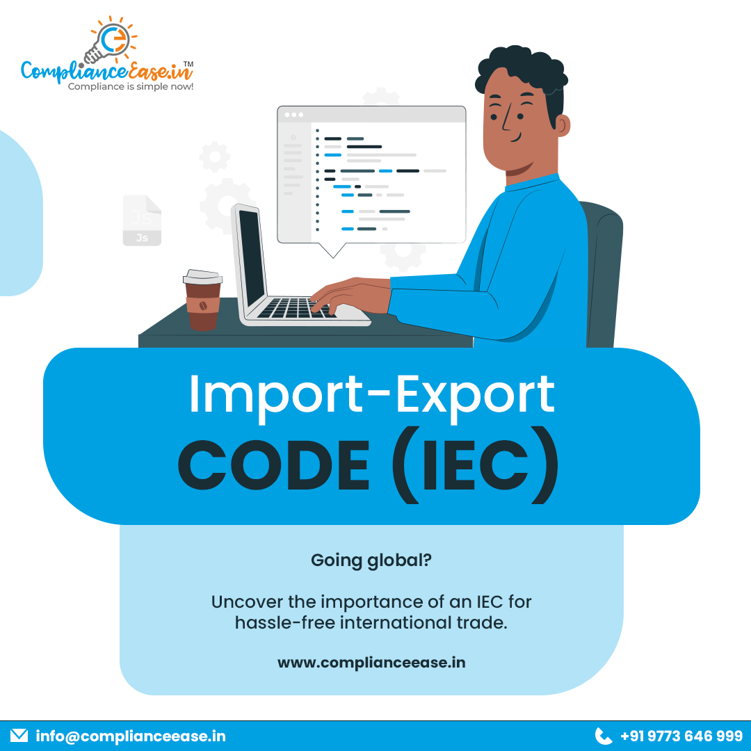 ComplianceeaseI's tweet image. Import-Export Code (IEC)**
Going global? Uncover the importance of an IEC for hassle-free international trade.
#ImportExportCode #GlobalBusiness #TradeSimplified