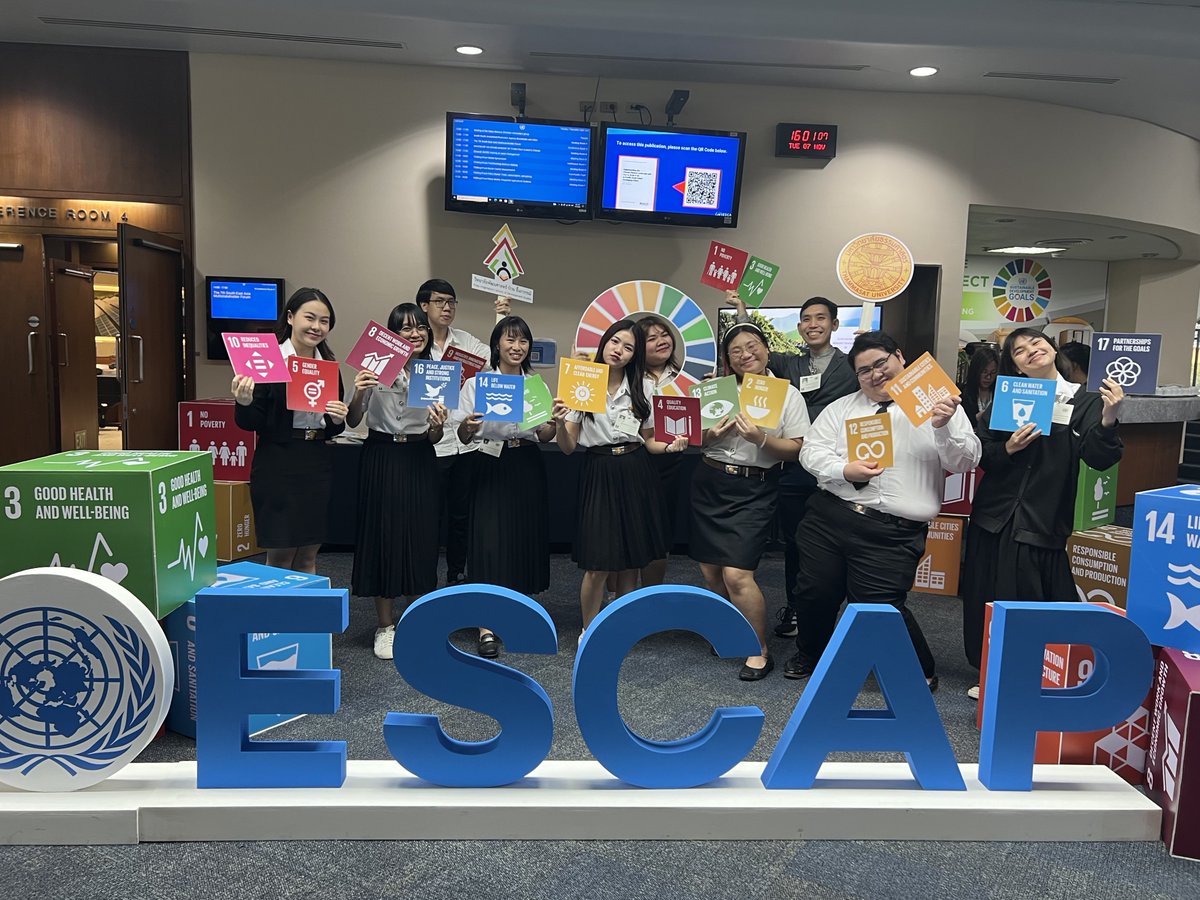 PueySchoolDS's tweet photo. Our students were selected to intervene on the panels for Climate FDI and Synergies on the Global Compact for Migration at the 7th South-East Asia Multi-Stakeholder Forum at the UN Conference Centre in Bangkok on 7 November 2023.
#UNESCAP #SDGs #Thammasat #TU #DekDev #วป๋วย https://t.co/AQcQvjf8CY
