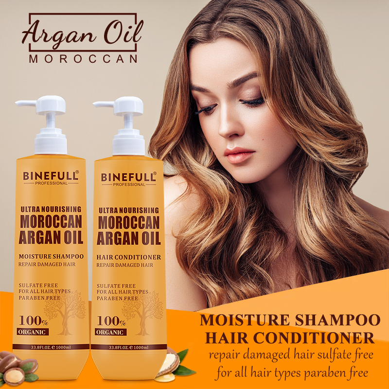 1000ML sulfate free repair damaged hair Nourishing Moroccan Moisture Argan Oil Shampoo and Conditioner Set
#shampoo
#arganoil
#arganoilshampoo
#arganoilshampoconditionerset