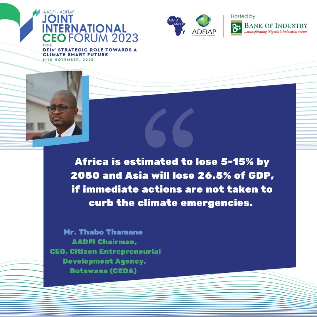 BOINigeria's tweet photo. #AADFIAFIAP2023 #JOINTCEOFORUM23 #DFISFORCLIMATEACTION
#ClimateSmartFuture #2023CEOForum #CEOForum2023 #ClimateConference2023 #SustainableDevelopment #ClimateAccountability #InnovationInFinance #ClimateTech https://t.co/UI8XXm112V