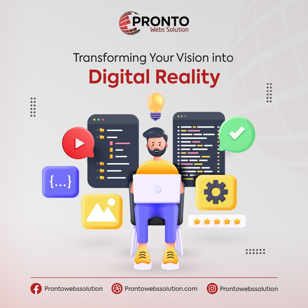 PWebsSolution's tweet image. Transforming Your Vision into a Digital Reality. Crafting Websites with Precision and Purpose. Elevate Your Online Presence with Our Web Development Expertise prontowebssolution.com

#WebDevelopment #WebsiteDevelopment #ProntoWebsSolution