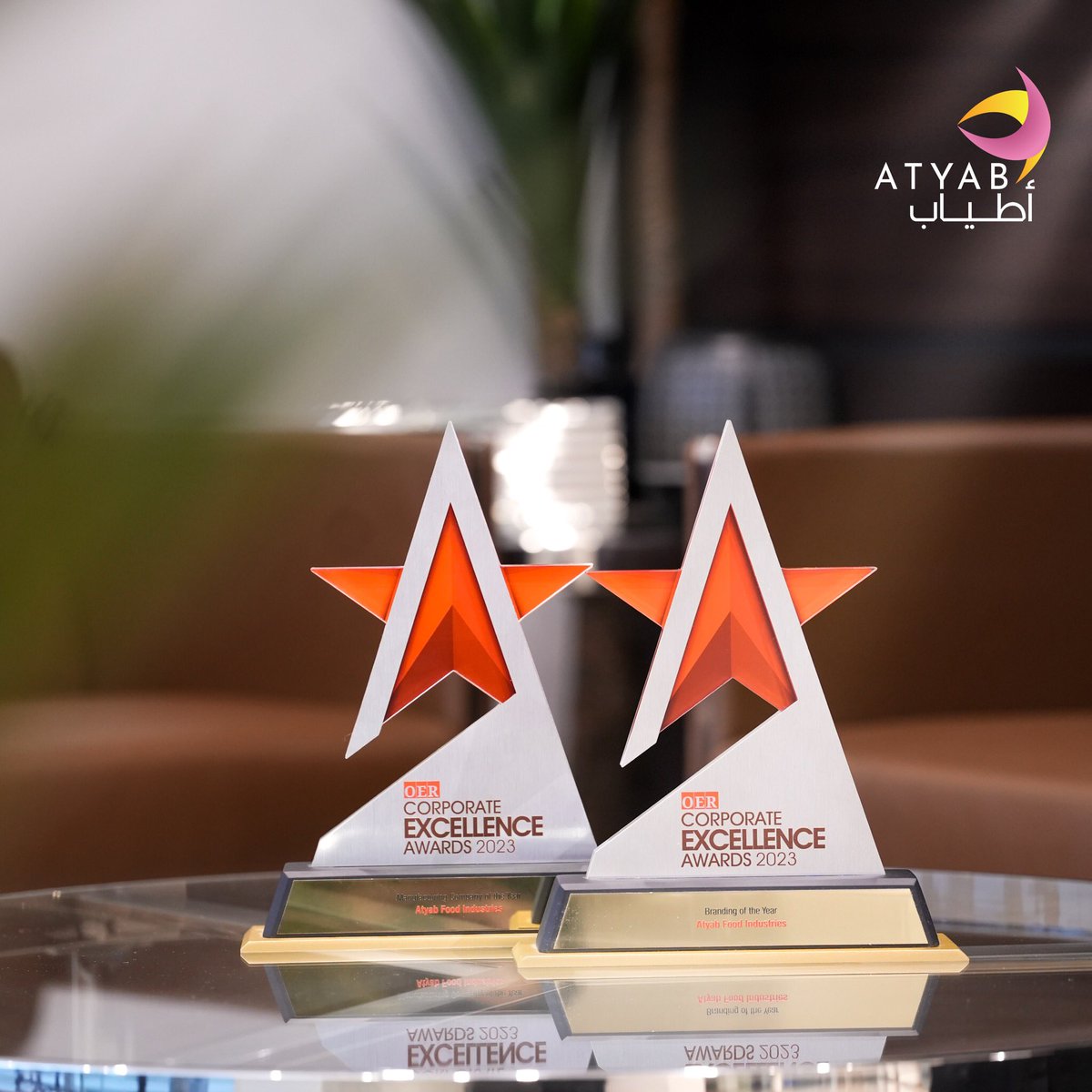 Atyab_foods's tweet photo. We are happy to announce that Atyab Food Industries, is the recipient of two OER Corporate Excellence Awards.

"Manufacturing of the Year" and "Branding of the Year" are the awards.

We strive to be the greatest food company in the area, and we look forward to doing so. https://t.co/NyGxhESwR7