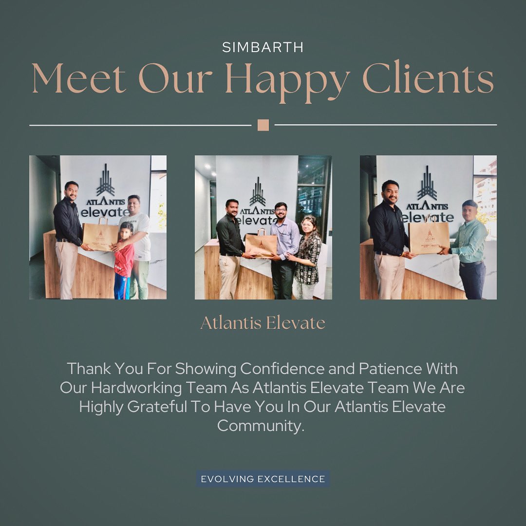 SimbarthI's tweet photo. Meet Our Happy Clients Of Atlantis Elevate.Atlantis Elevate is Limited Luxurious Apartments Purely Residential Project in Vaishno Devi Circle Hurry Up And Book Your Luxury Living Experience In This Diwali. #simbarth #evolvingexcellence #atlantiselevate #newproject https://t.co/4VzCftPXCL