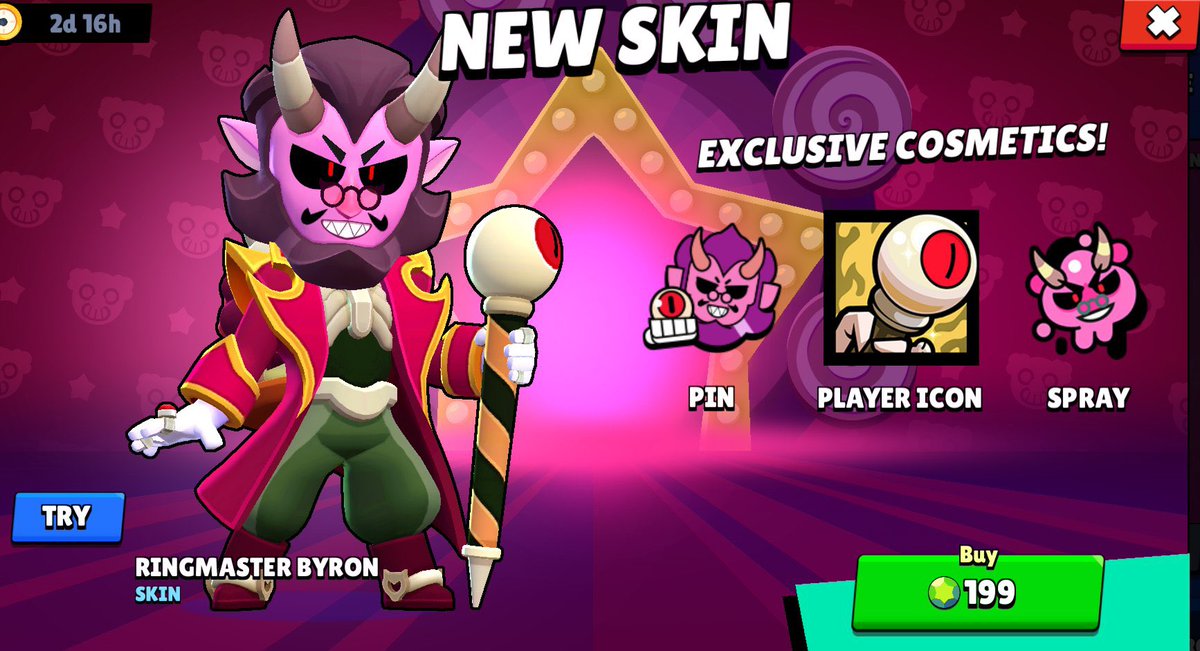 🎃 Ring Master Byron Giveaway 🎃 

To enter: 

🎃 - Follow <a href="/vtcy/">۟</a> &amp; @xxxvxxw  
❤️ - Retweet &amp; Like
💬 - Comment your favorite brawler

Good Luck!

#RingMasterByron
#RingMasterByronGiveaway
#BrawlStars #BrawlStarsGiveaway