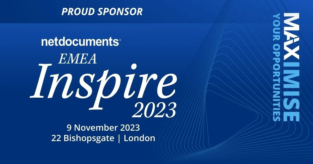 XperateUK's tweet photo. We are a Ruby Sponsor at the NetDocuments' Inspire 2023 Conference.

This event unites a diverse community of executives, thought leaders, and professionals to highlight achievements, discuss cutting-edge developments, and align on emerging priorities.

#Xperate #NetDocs https://t.co/qe4D44oXUY