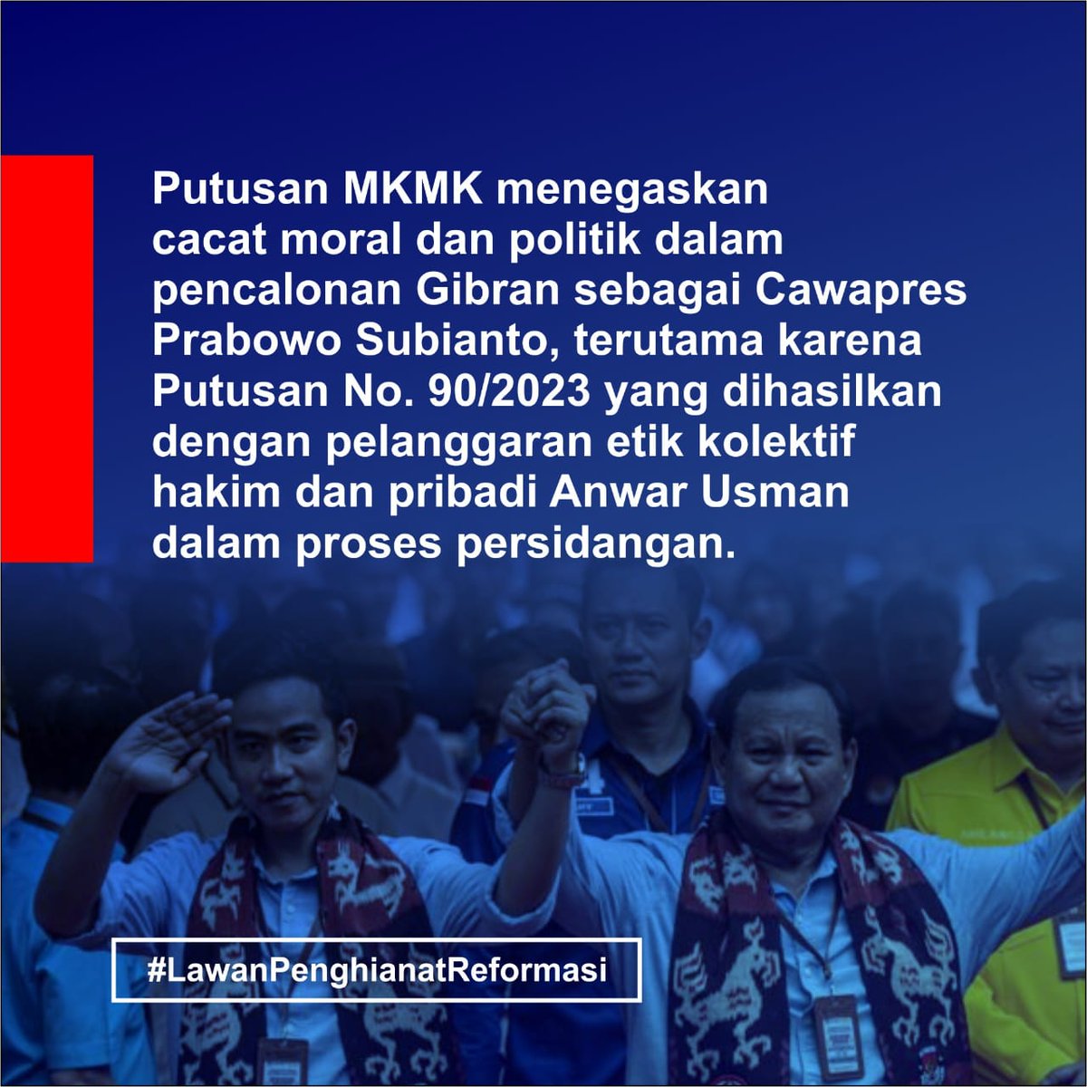 PutroCebong's tweet photo. Saya sih sependapat dengan Gerak 98 mulai meluncur menyampaikan aspirasi.Lanjutkan sih menurut ane..
#LawanPengkhianatReformasi https://t.co/D20F6WAMVh