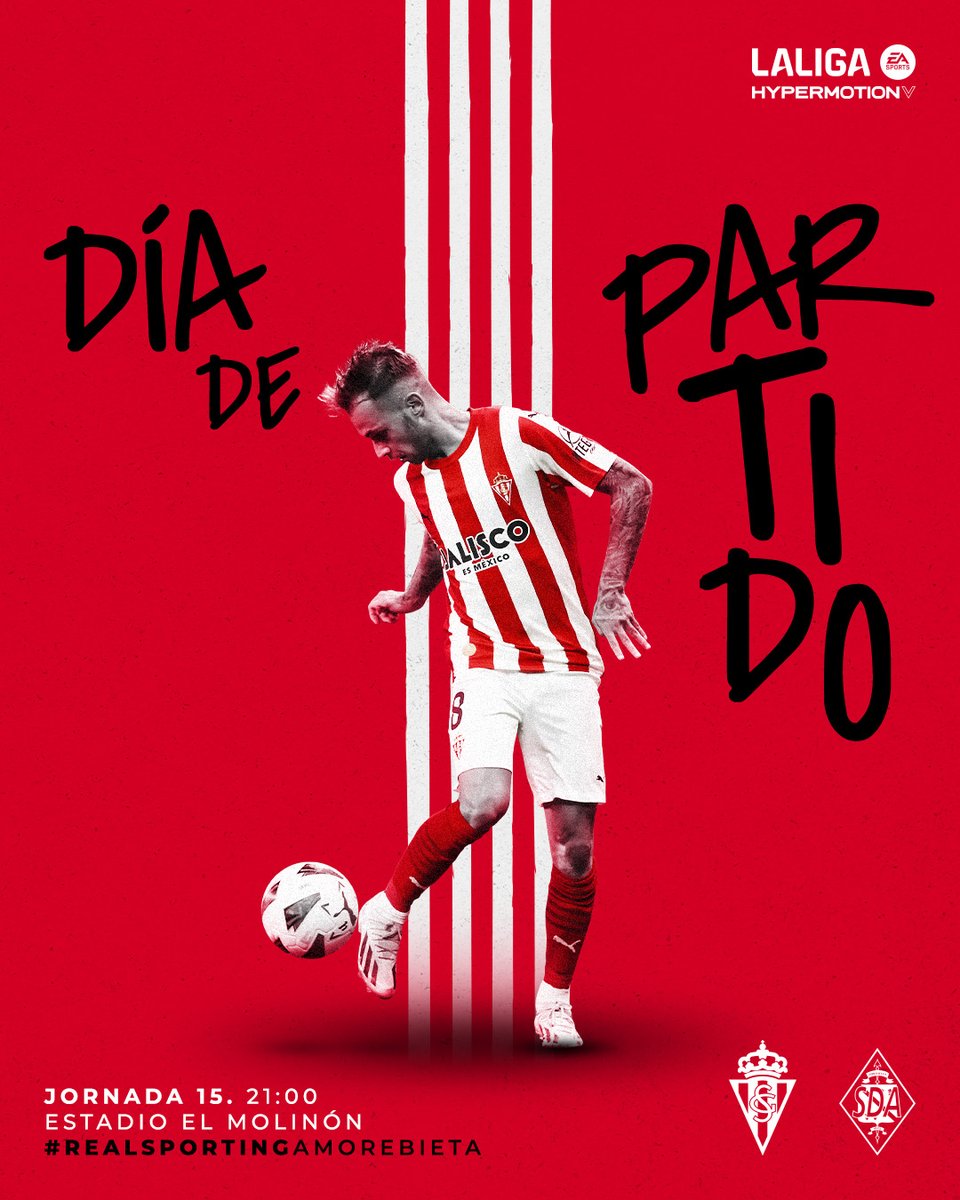 RealSporting's tweet photo. · ¡𝑯𝒐𝒚 𝒉𝒂𝒚 𝒑𝒂𝒓𝒕𝒊𝒅𝒐!   

⚽ 𝒗𝒔 @SDAmorebieta.   

#RealSportingAmorebieta
#LALIGAHYPERMOTION https://t.co/mTUXBDv1MX
