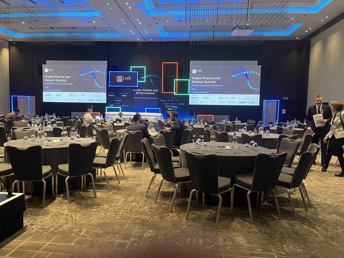 It’s Thursday, It’s London and it’s the #ftpharma conference talking about how AI will revolutionize the bio/pharma world