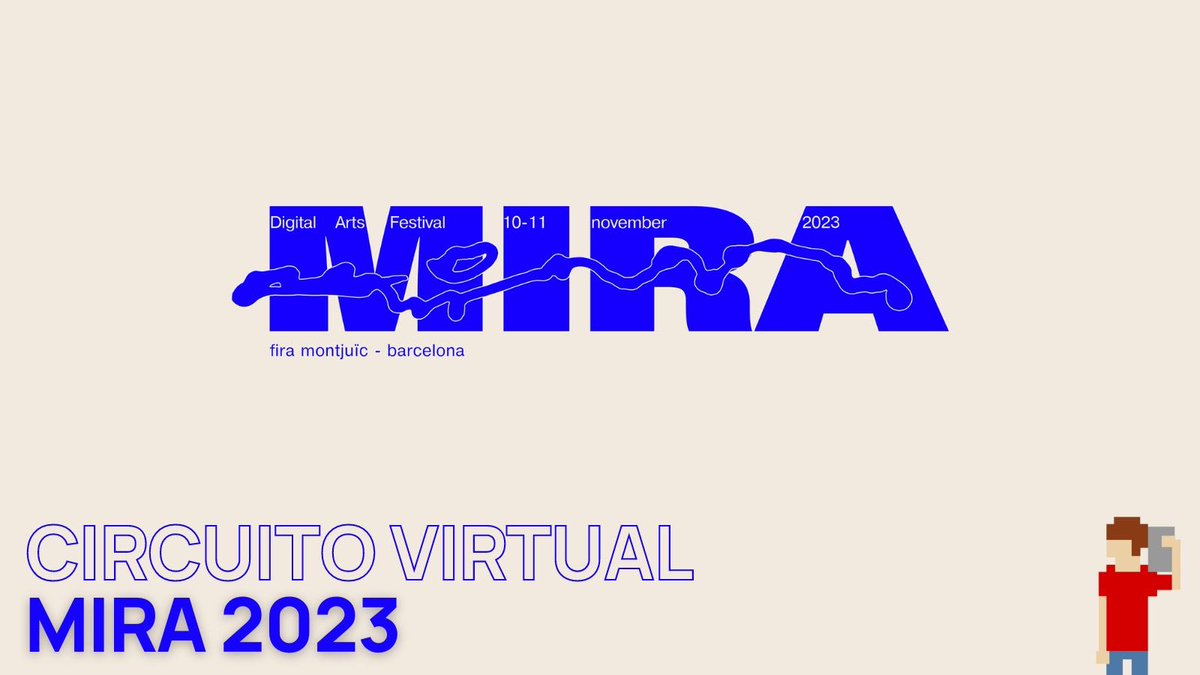 📡 Circuito Virtual: MIRA 2023

Nueva entrega de #CircuitoVirtual (@CircuitoV) donde exploramos una nueva edición del #MIRADigitalArtsFestival (@MIRA_festival), este fin de semana en #Barcelona.

🎧 Escucha el nuevo pódcast 👇🏻
tinyurl.com/2wbk536h