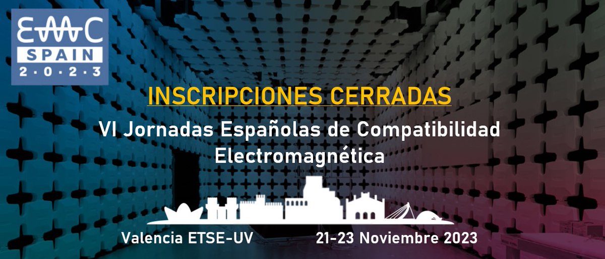 Atención!🌟
Las inscripciones para las VI Jornadas Españolas de EMC se han cerrado antes de lo previsto! 🚀Y todo gracias a la gran afluencia de participantes y patrocinadores, que han hecho de este evento un #éxito, alcanzando el aforo máximo antes de lo esperado! 🙌