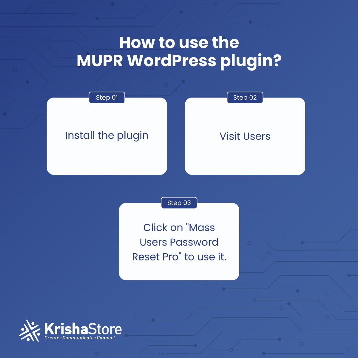 Isn't that easy?  

Download now!  
rebrand.ly/3aodp0q

#MUPR #massuser #passwords #password #reset #install #massuserpasswordreset #wordpressplugin #plugins #KrishaStore