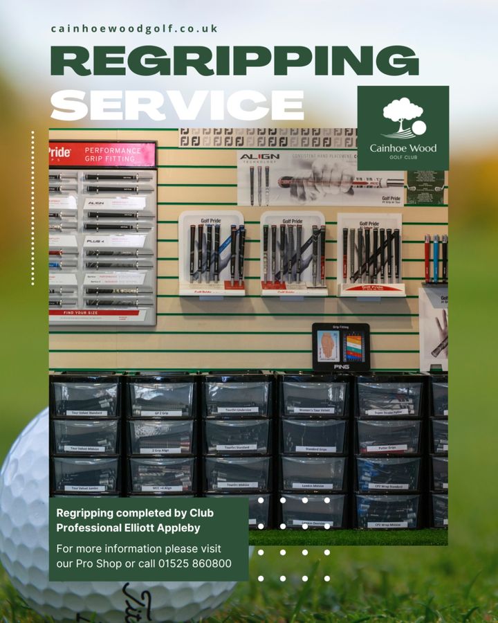 Have you made use of our regripping service or repairs yet? 

If you're interested, please pop down to the shop for a consultation and we can discuss. We always aim for as fast a turn around as possible, so you're not without your clubs for long