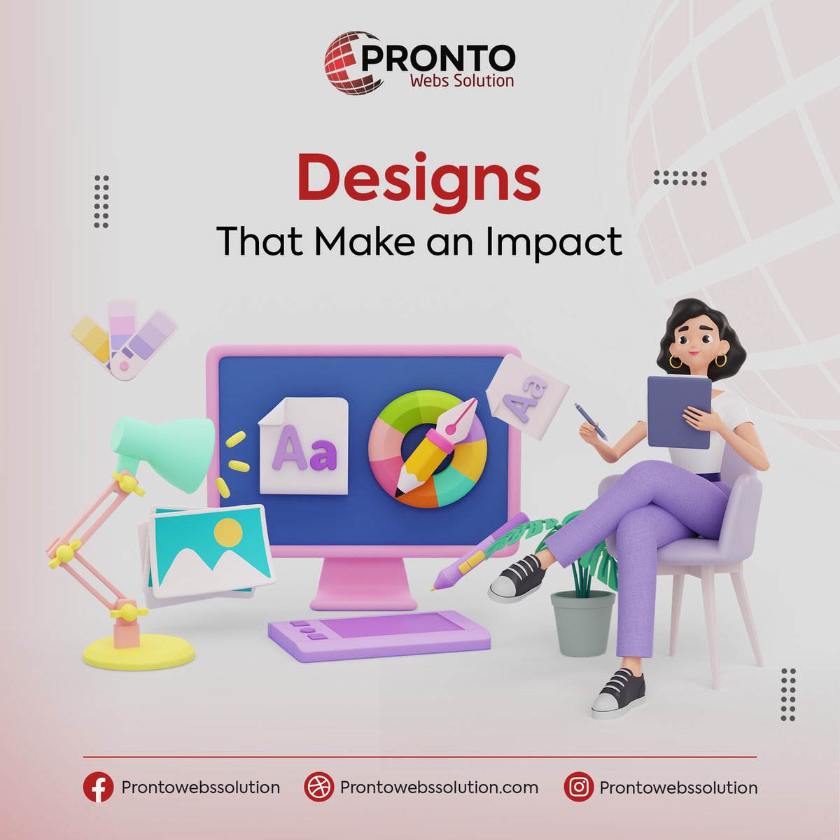 PWebsSolution's tweet image. Your Brand&apos;s Visual Storytellers. Crafting Designs That Inspire, Engage, and Elevate. Let&apos;s Create Graphic Magic Together! prontowebssolution.com

#GraphicDesign #DesignServices #ProntoWebsSolution