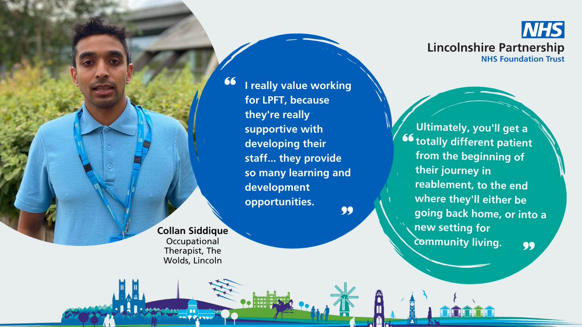 As part of #OTWeek meet Collan Siddique.

He said: "I really value working for LPFT, because they're really supportive with developing their staff"

You can see what roles we have available below 👇

bit.ly/35mMgeF