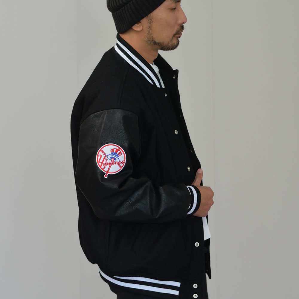 deeparea's tweet photo. 【Fanatics】日本限定130着 MLB NY Yankees スタジアムジャケット

高級感のある重厚な素材と本格派デザイン。

クラシカルでありながらモダナイズされたオーバーサイズシルエット。

MLBオフィシャルユニフォームサプライヤーが放つ珠玉の限定スタジ��ンが復刻！

https://t.co/TJCgEhEc9d

#DEEP https://t.co/E31SSnMUq2