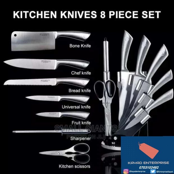 EnterpriseKayad's tweet photo. A knife holder is an easy &amp; safe way to keep your knives easy to access and on full display in your kitchen. Check out our home accessories at https://t.co/5SIZVEXU8L! #knife #knifestorageblock #magneticknifestrip #knifeorganizer #knifeholder #knife #knives #Kitchenware #home https://t.co/OwcC6Zsuv0