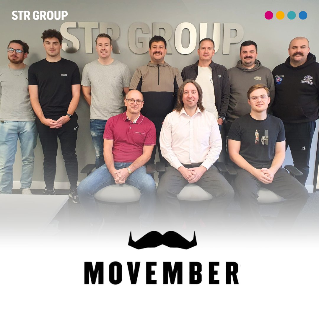The boys from STR Group and its brands are sprouting moustaches in support of Movember. 

Whether you can grow a Mo or not, you can make a difference. Click the link to donate and help us in our mission to change the face of men's health: 

ow.ly/B7eA50Q4rS0

#movember