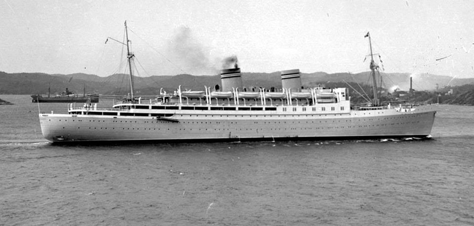 Oslofjord launched in 1937
18,673grt for Norwegian America Line by Deschimag AG ‘Weser’ Bremen
Mined off Newcastle 1940
Images from Gamle skipsbilder
ship-history.com/2023/04/28/no-…