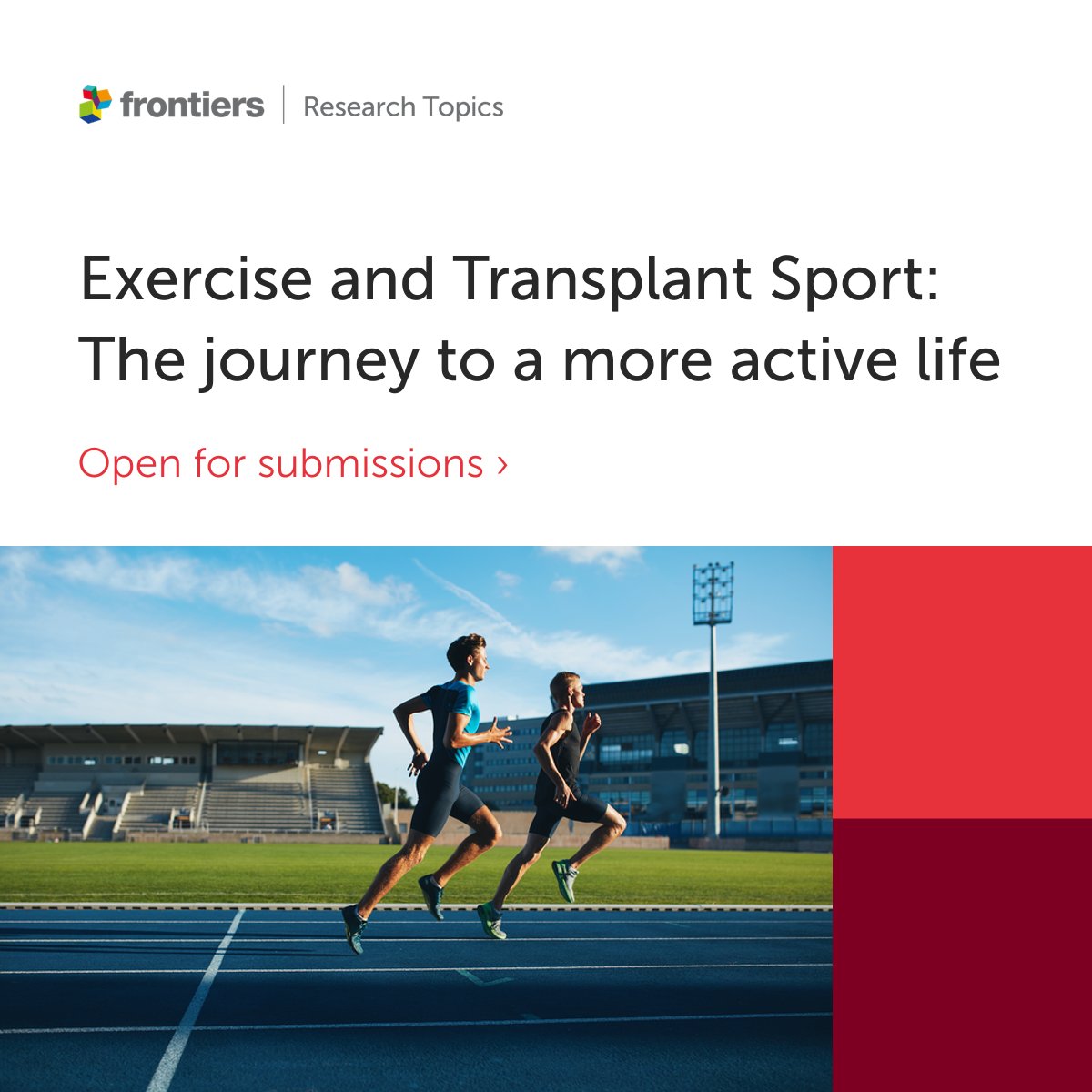 📢Calling for Papers📢 Do you have research in transplant #sport ? Join @JanaudisFerr, @RBillany @Gareth_Wilts and Dr. Mike Price in uncovering the vital role of sport for #transplant recipients in exercise. Together, let's bridge the gaps in knowledge🏃