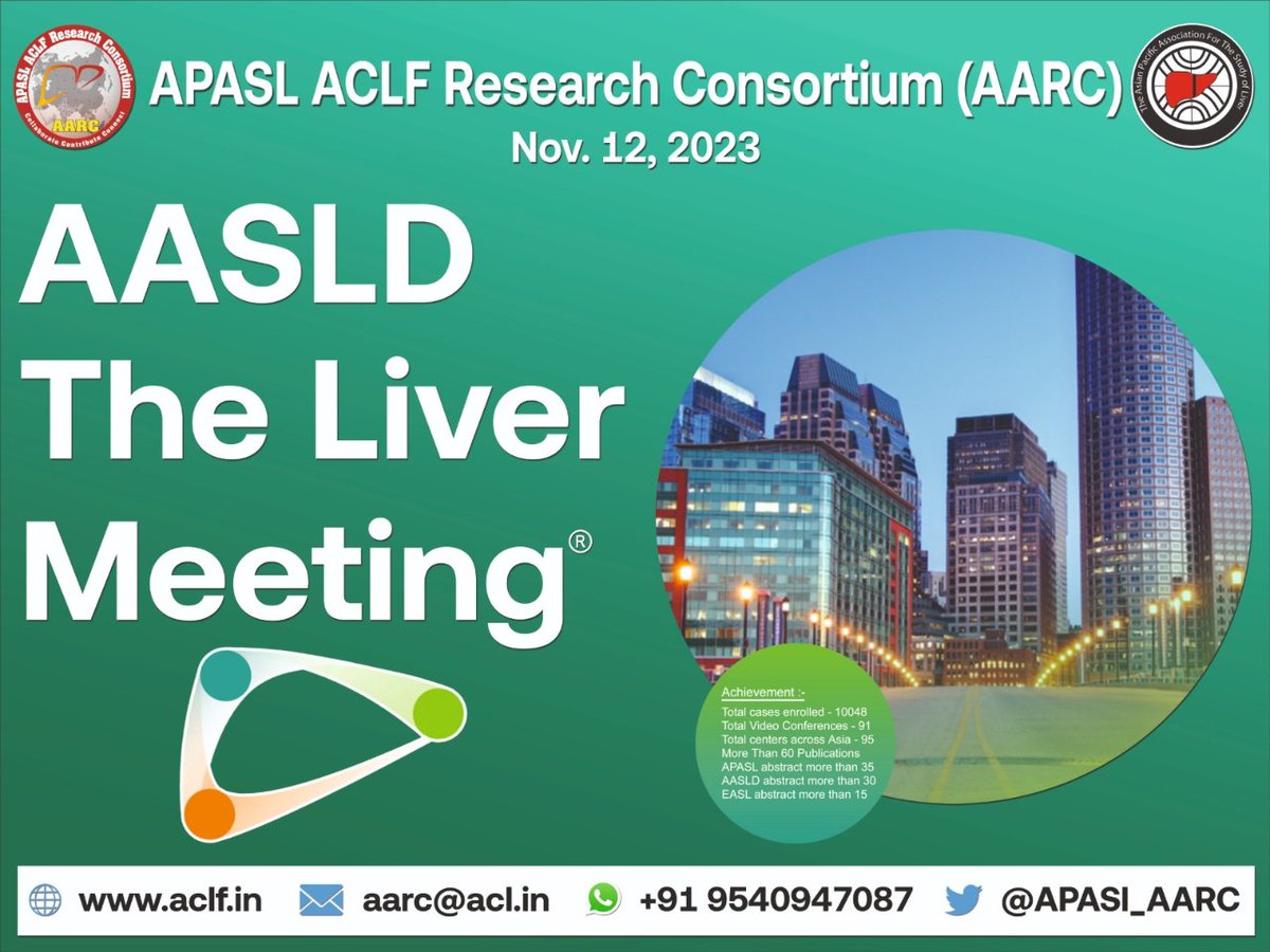 AASLD Boston AARC Meeting 12th Nov 2023 at 07-08 am (EST)