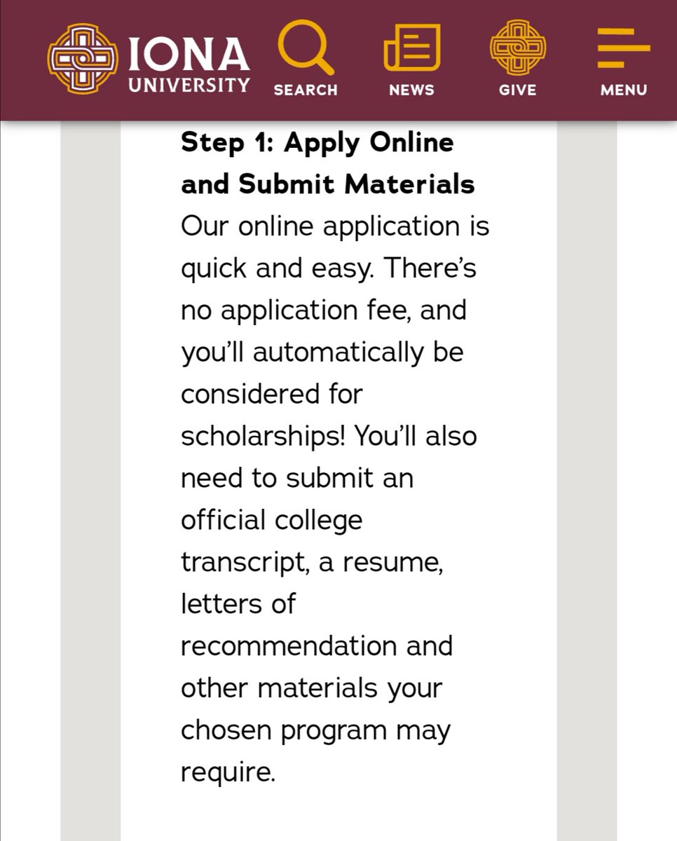 Apply ASAP to University of Iona For FREE

Automatic Scholarship consideration for Bachelor's and Graduate programs.

For bachelor's: Use this App waiver
Code; "Iona28"

For Masters: App fee automatically Waived.
iona.edu/admissions-fin…
RT