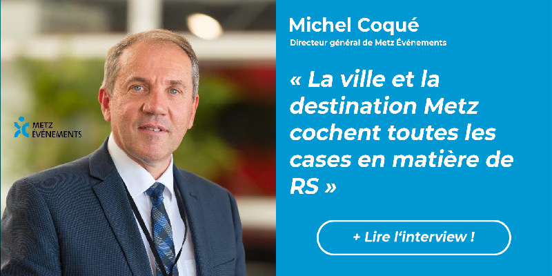 🎙️ « La ville et la destination Metz cochent toutes les cases en matière de RSE » 

Le Directeur général de Metz Expo Evénements, Michel Coqué, revient pour MyEN sur l'historique de sa destination et sur le prochain salon The Mix. 

👇
urlz.fr/omFw

#eventprofs #itw