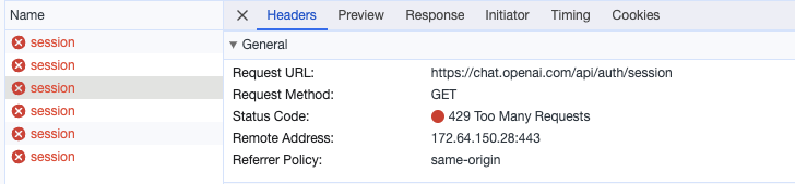 jonathanfilbert's tweet photo. ChatGPT is down, presumably due to a DDOS attempt. API Response is returning 429 - Too many requests.

Seems like world productivity comes to a halt 😂 https://t.co/vQbkPZ5glb