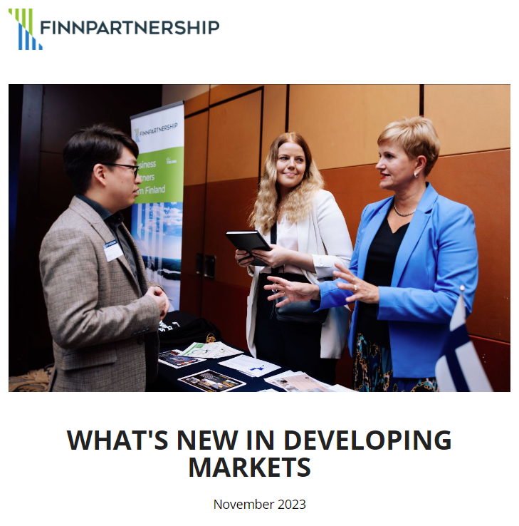 Finnpartnership's tweet photo. The end of the year brings many new events for companies interested in #DevelopingMarkets! Check them out in our newsletter:
🔹SDG Booster workshop on Vietnam’s TVET sector on 29/11
🔹Uganda Forum on 5/12 in Helsinki & virtual Matchmaking event on 12/12
➡https://t.co/vNg6mYMsVf https://t.co/LLnJGZzj2h
