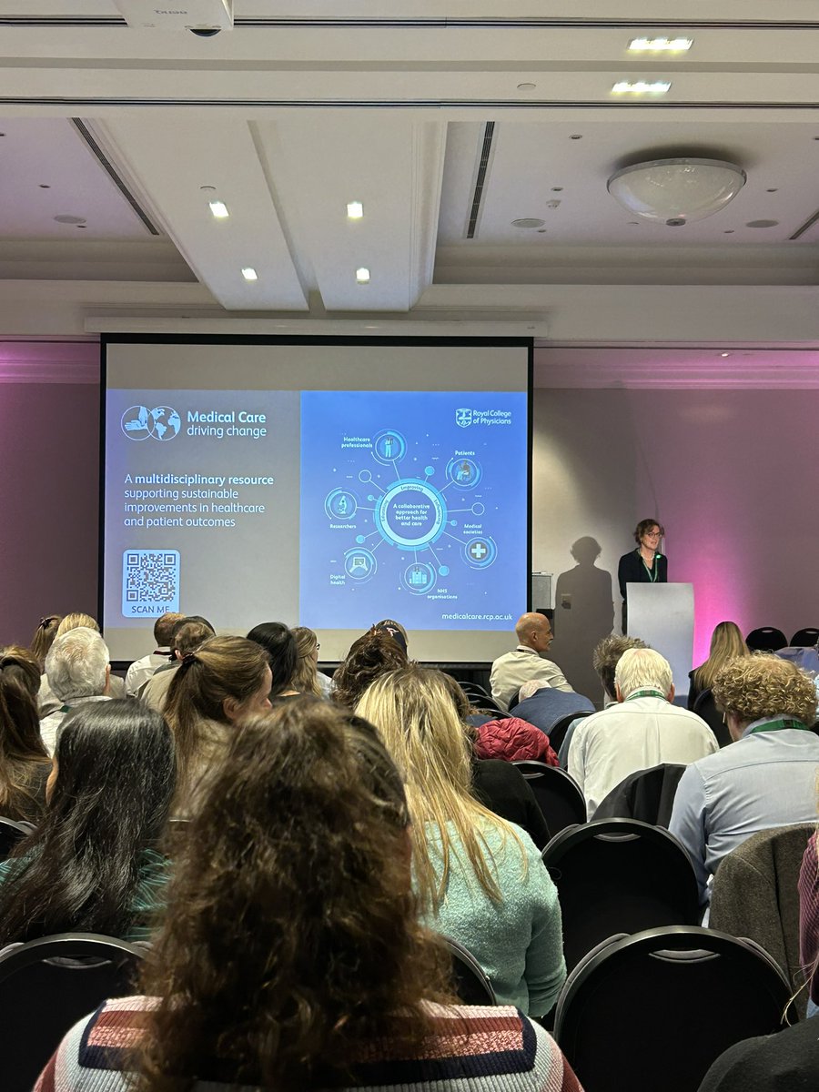 SoniaMMack's tweet image. @HilaryWMedic kicking us off at the @RCPhysicians #RCPUpdate conference Cardiff