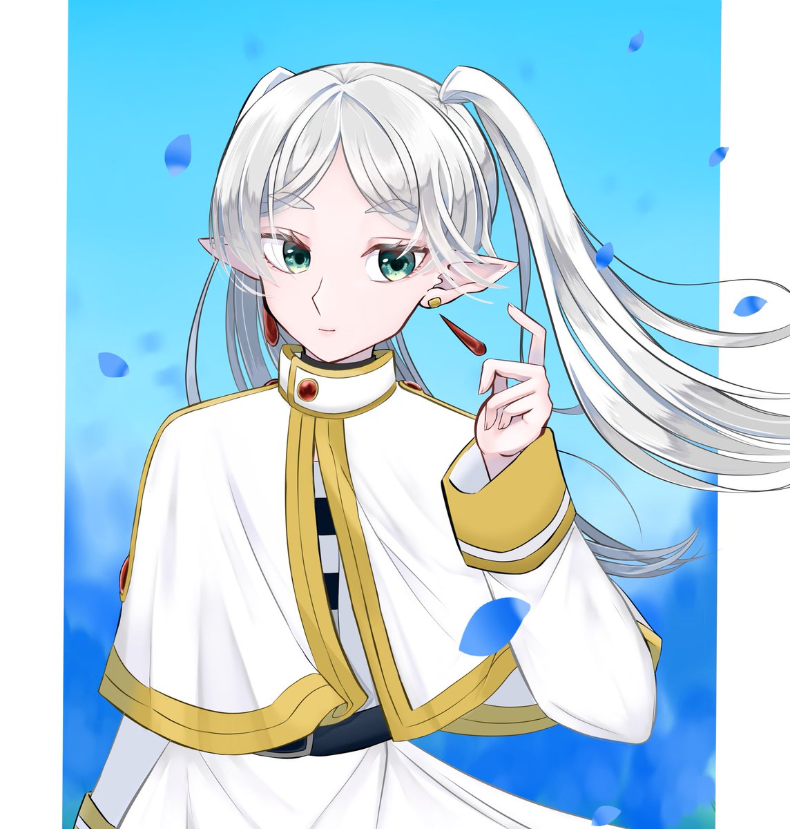 akatukiyaya's tweet photo. 描きました！フリーレン大好き(>ᴗ<) #フリーレンFA https://t.co/sb7f10Y2Sc