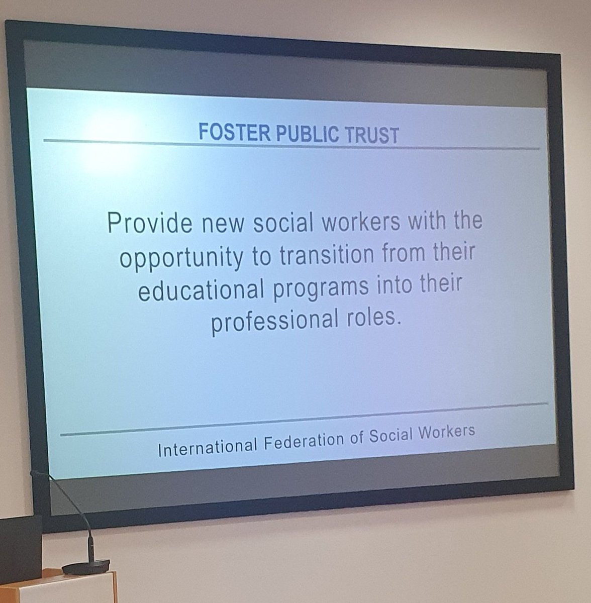 Prof Ana Raulescu, President of the International Federation of Social Workers highlights the importance of preparing our social work students to transition into the profession #sharingthesocialworkjourney @UMmalta @UCDSocialPWJ @NiamhatMU @KayJayIRE