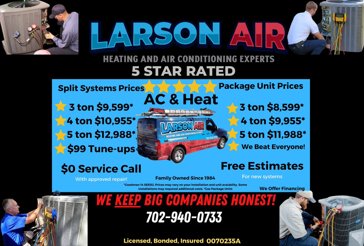 Larson Air & Plumbing (@larsonairlv) / Posts / X