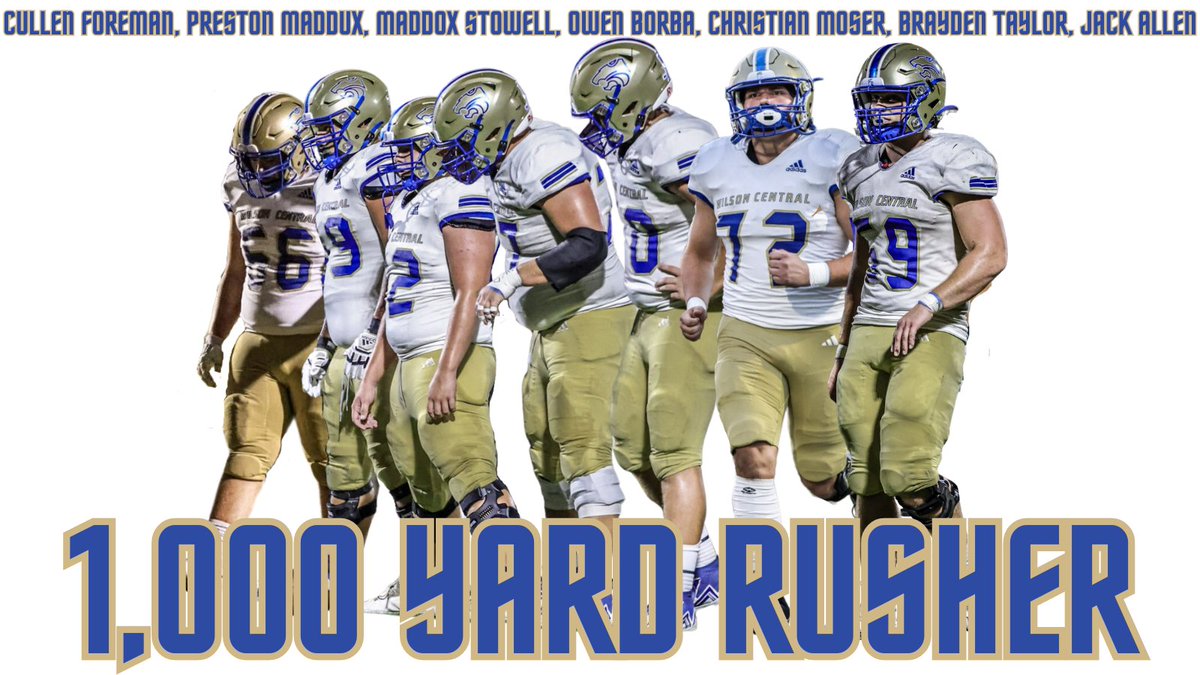 Big congratulations to our O Line for paving the way for <a href="/Antuanmckethan5/">Antuan Mckethan</a> on achieving 1,000 yards rushing for the season.